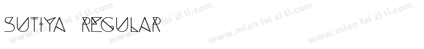 sutiya regular字体转换